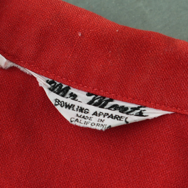 1950s Chain Stitch Embroidered Bowling Shirt