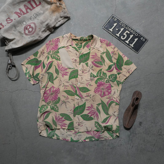 50s hawaiian rayon shirt