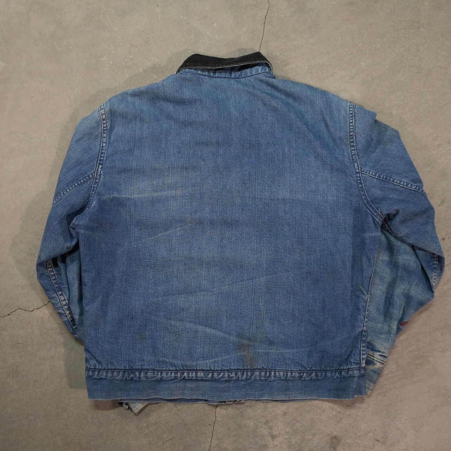 50s denim blanket lined jacket