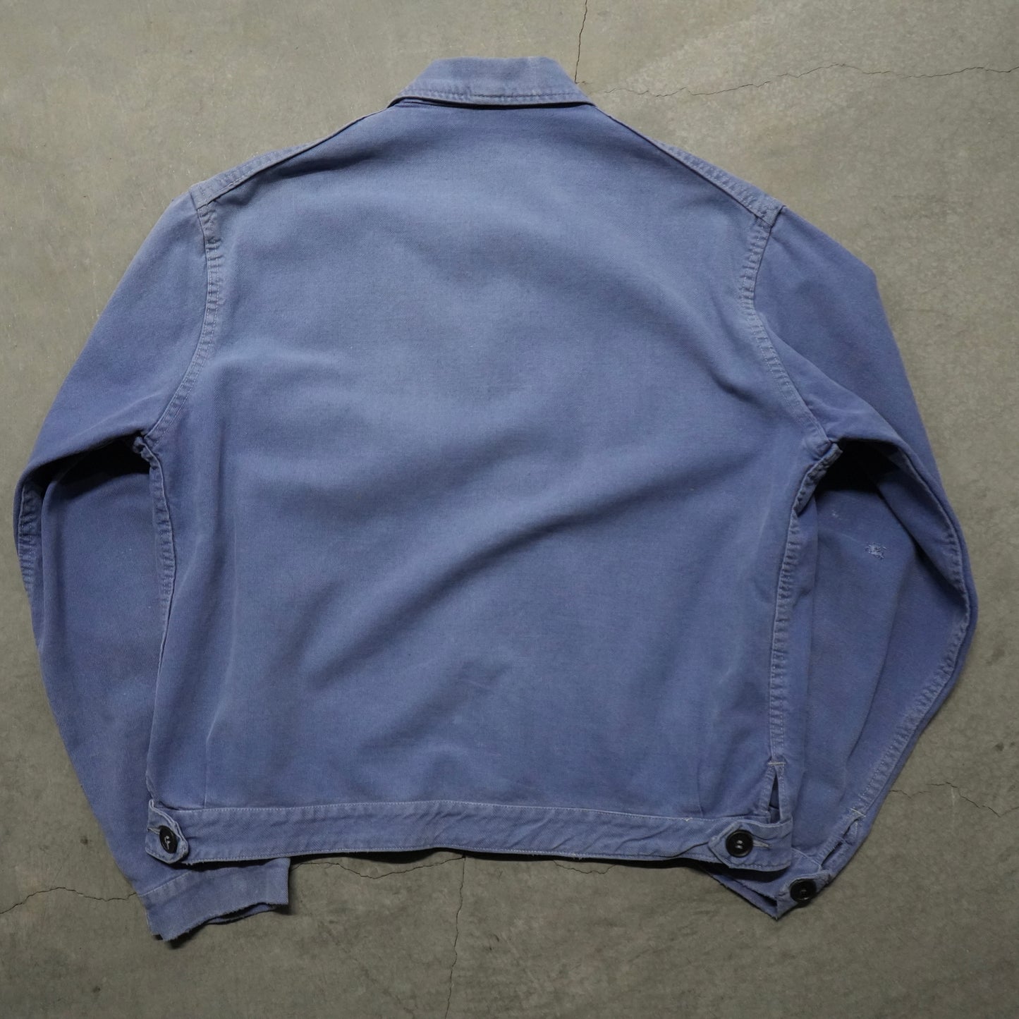 50s french blue work cyclist jacket