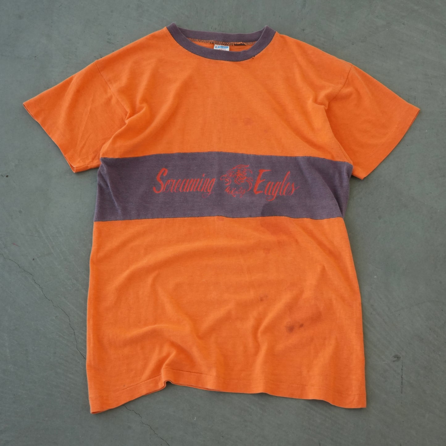 70s champion color block tee