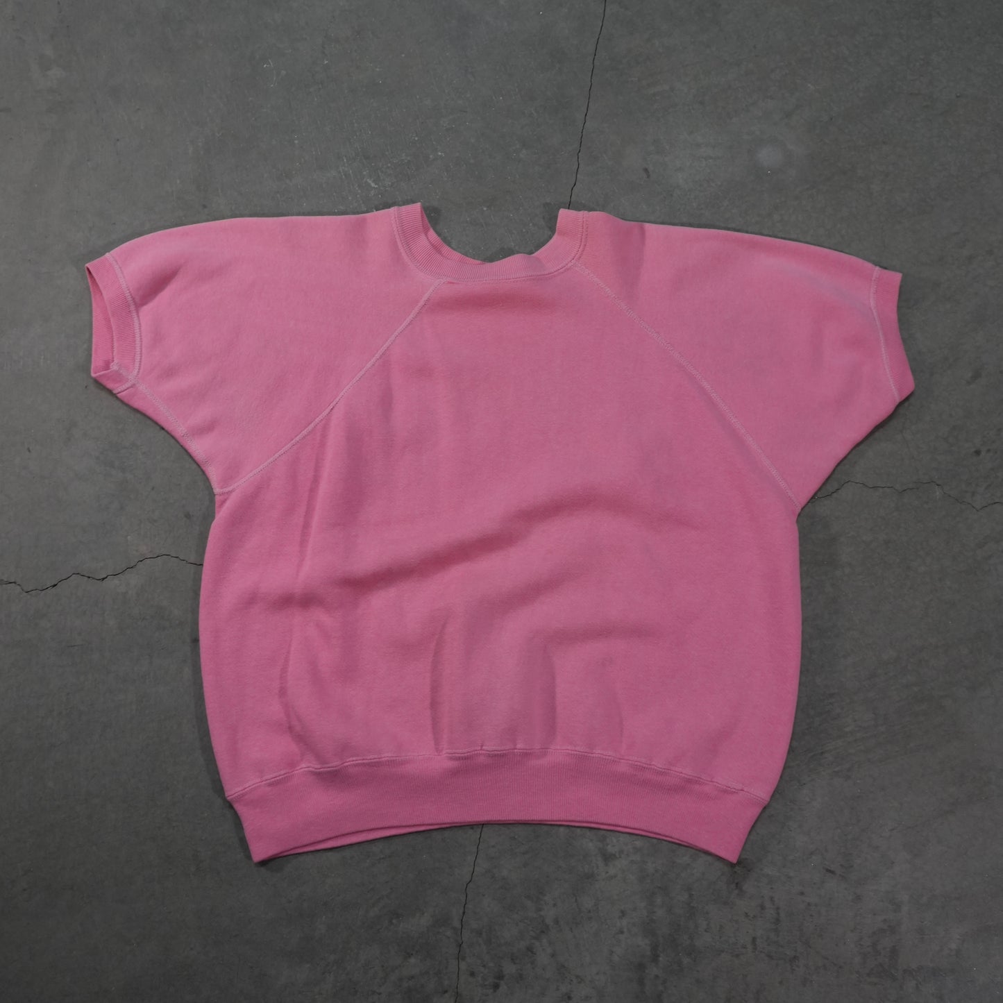 60s pink short sleeve sweat