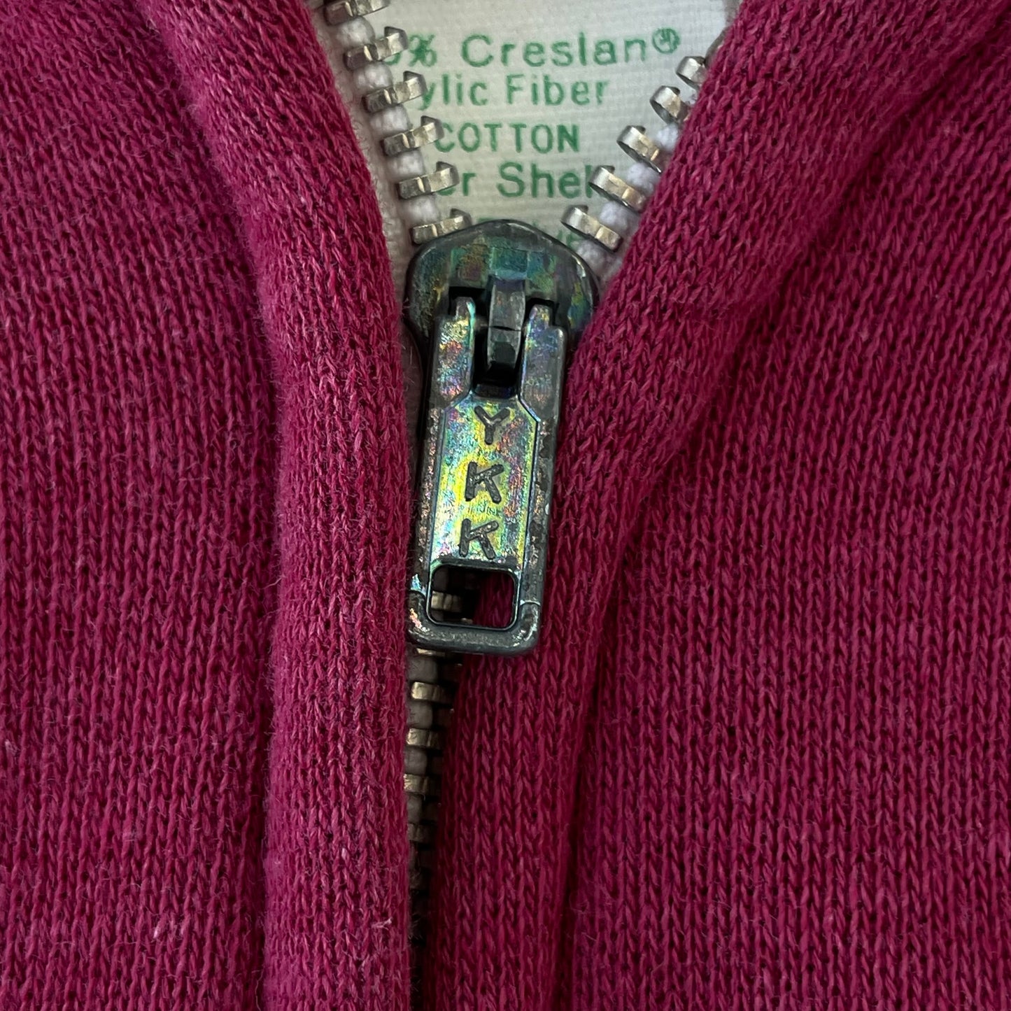 Maroon Red Thermal Lined Zip Up Hoodie