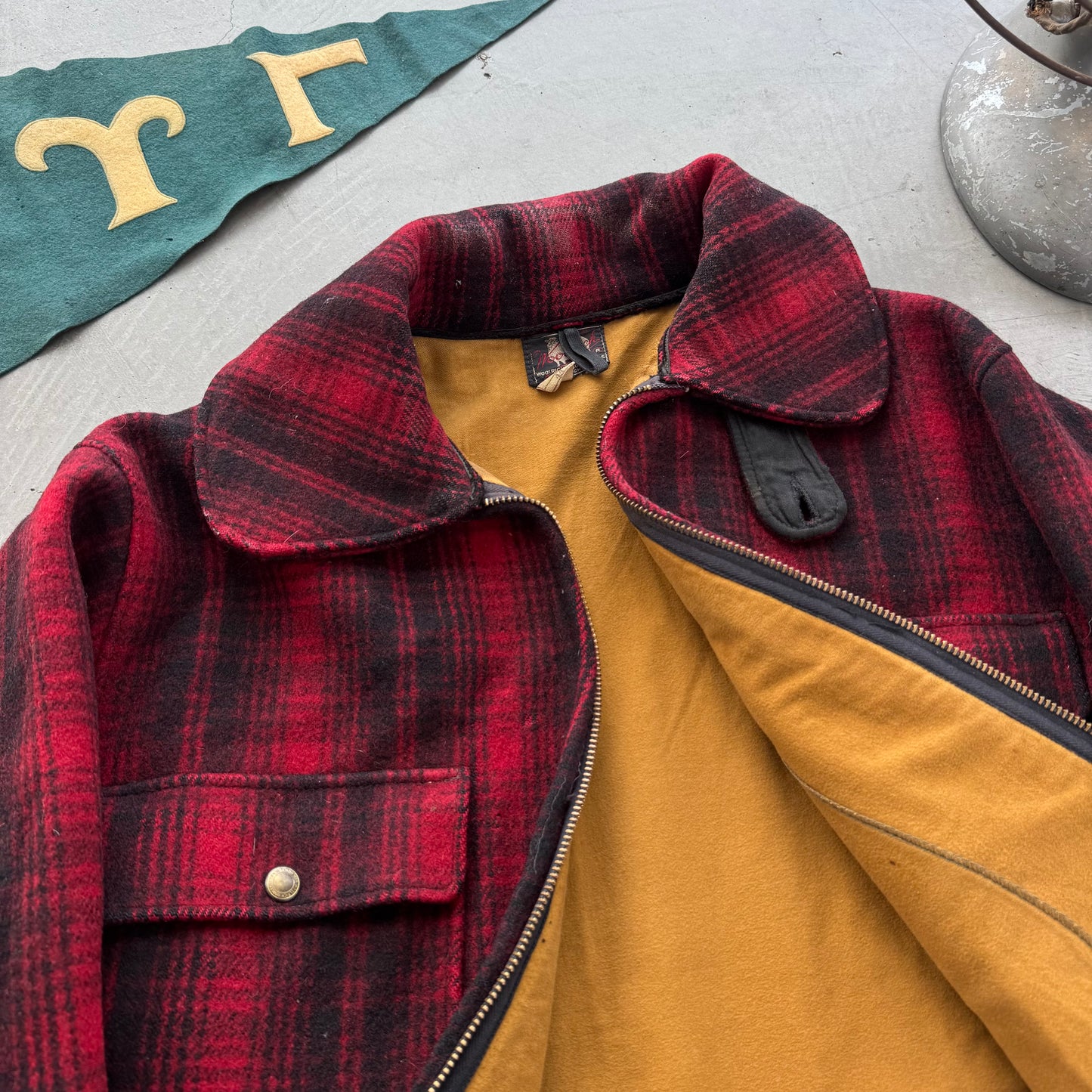 40s woolrich cropped wool jacket