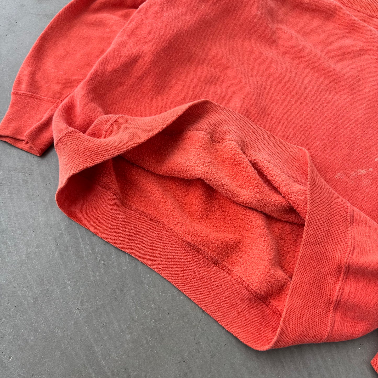 60s faded orange sweat