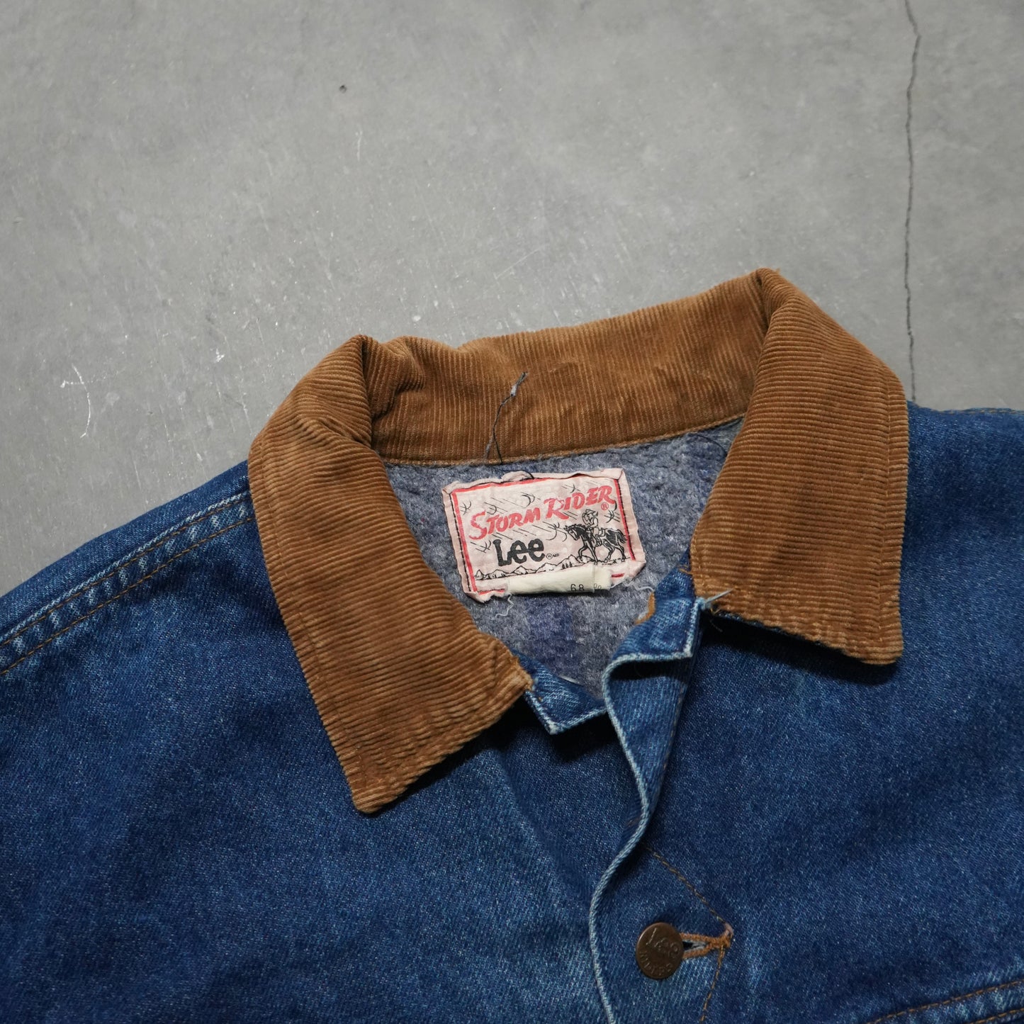 70s lee storm rider denim jacket