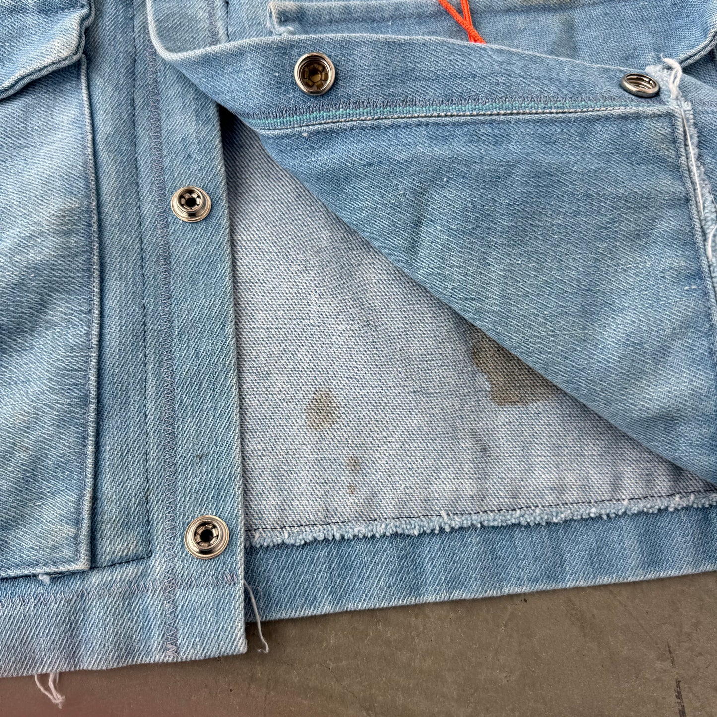 70s handmade denim vest