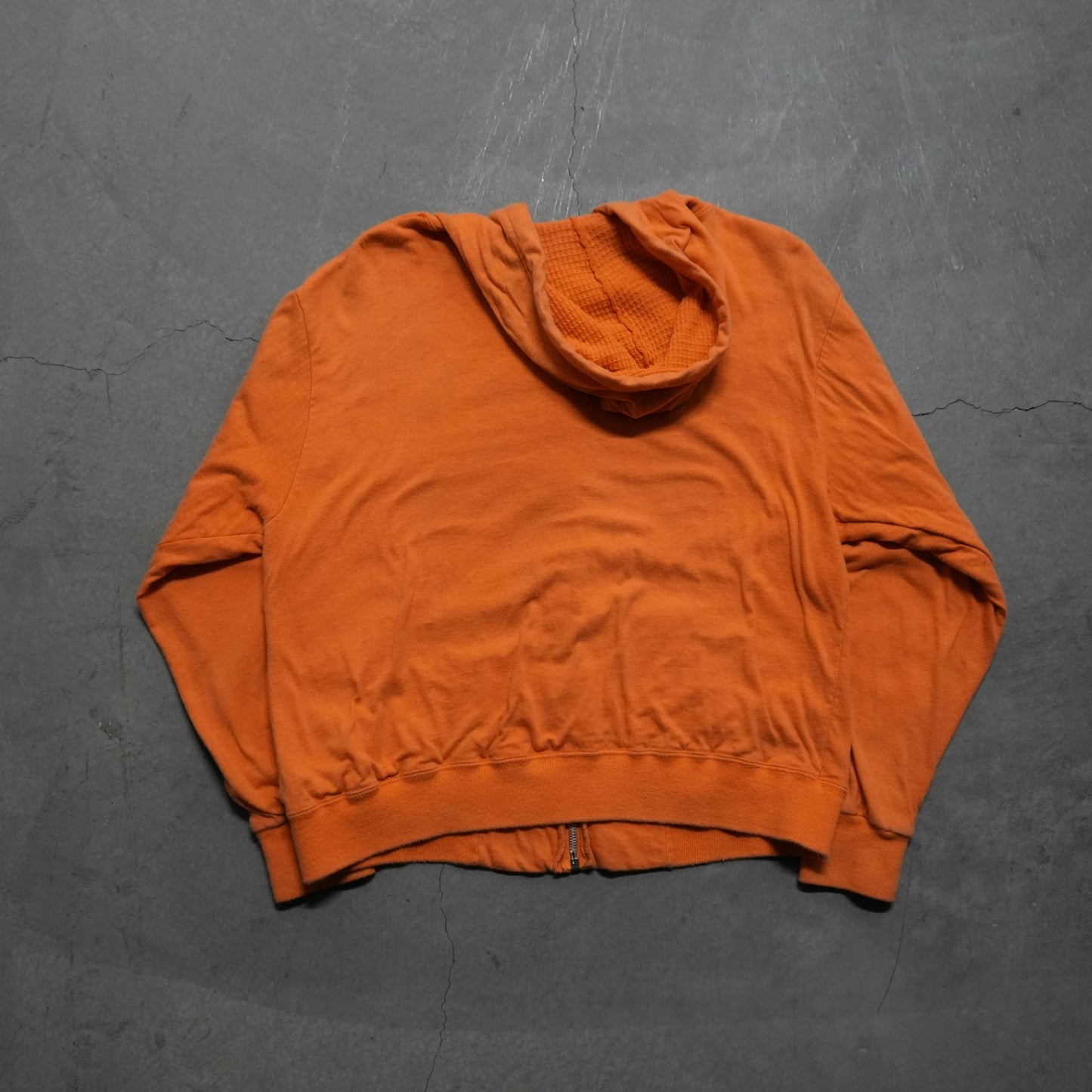 60s thermal lined zip up hoodie