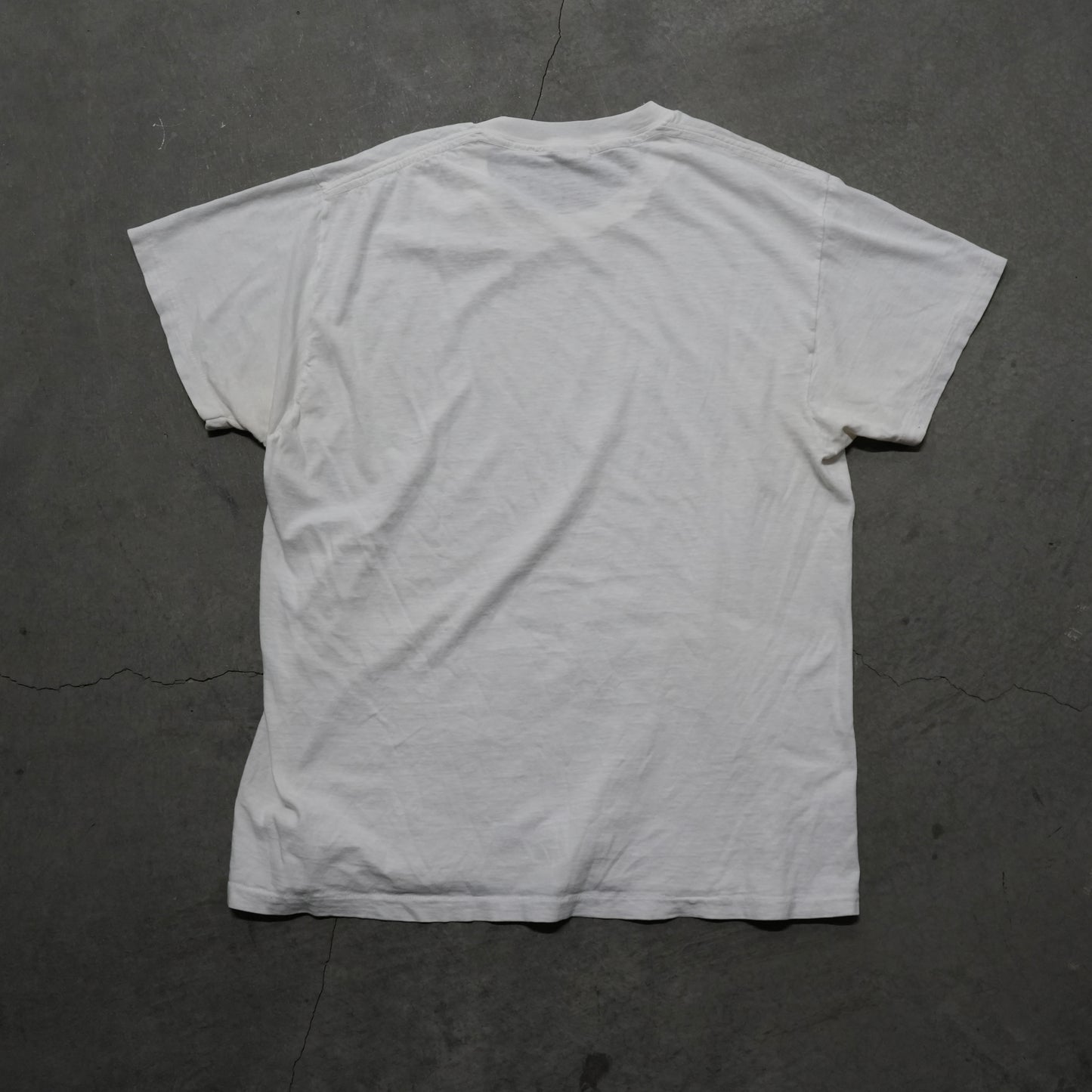 70s cotton white tee