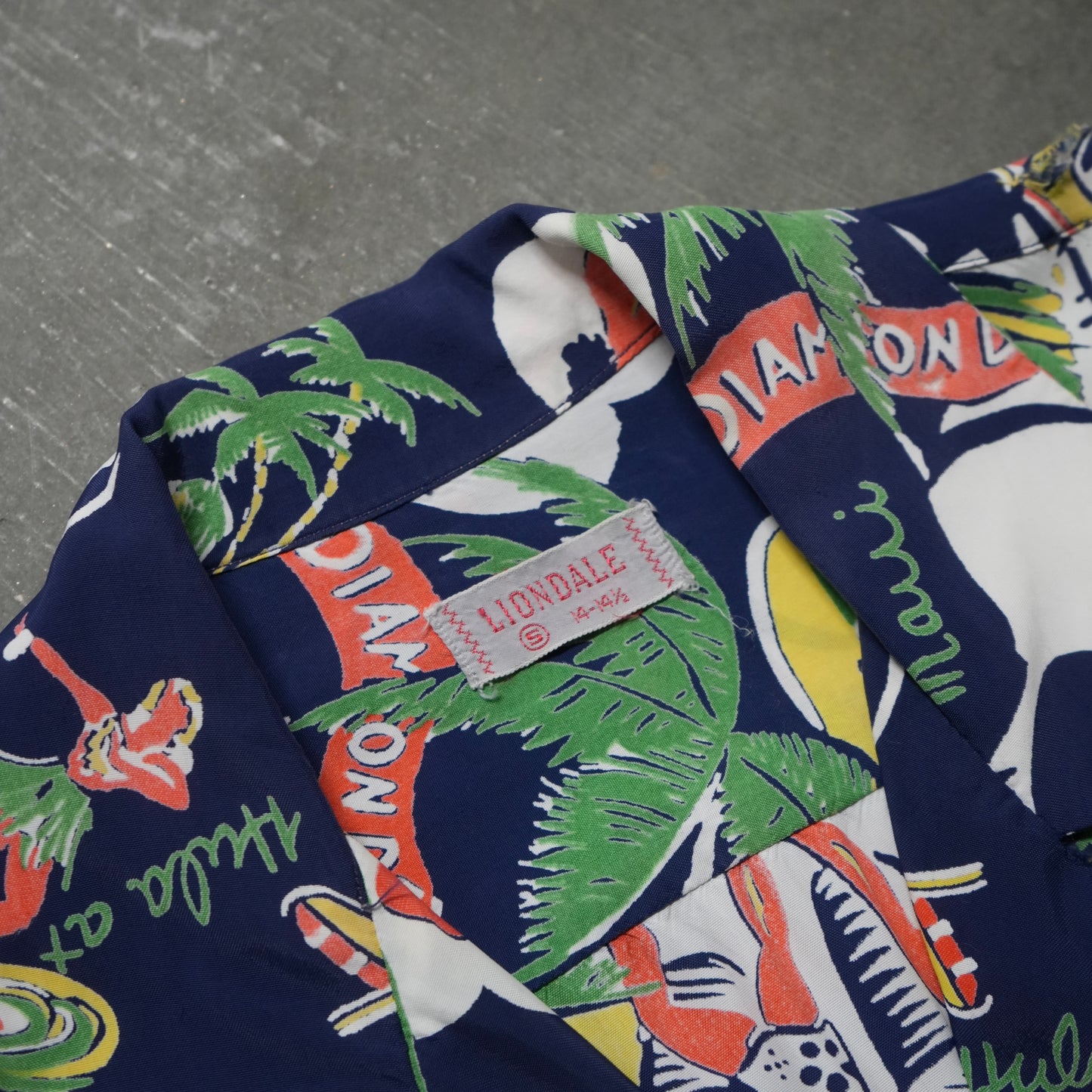 50s hawaiian rayon shirt