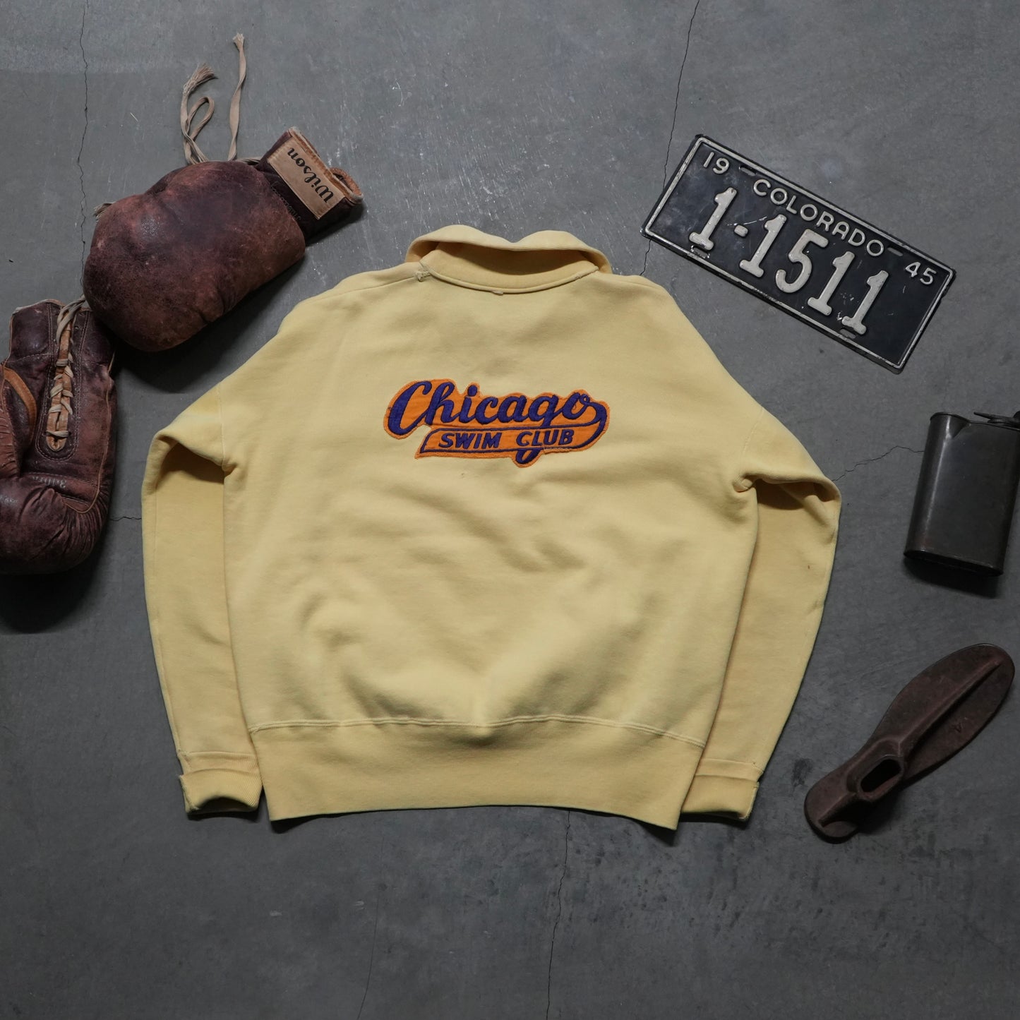 50s chicago swim team 1/4 zip