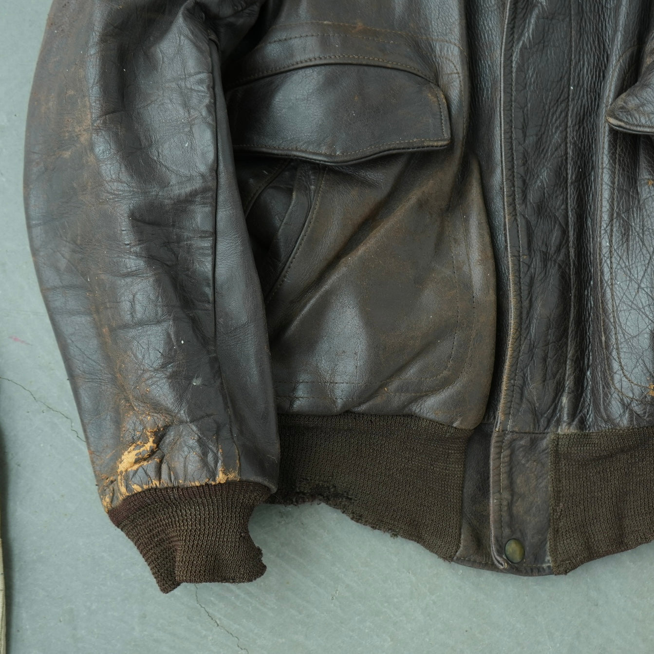 1950s Leather Flight Jacket