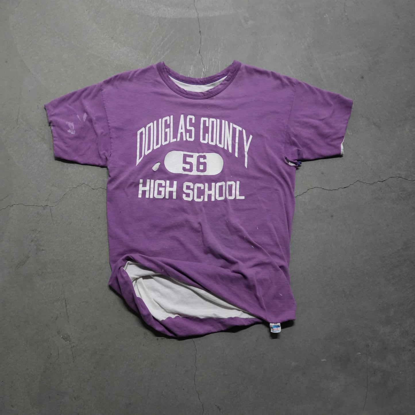 70s champion faded purple PE tee