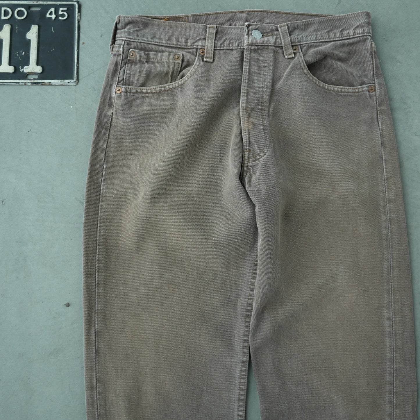 90’s Levi’s 501 Made in USA Brown Denim Jeans