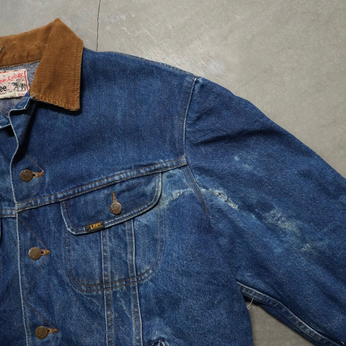 70s lee storm rider denim jacket
