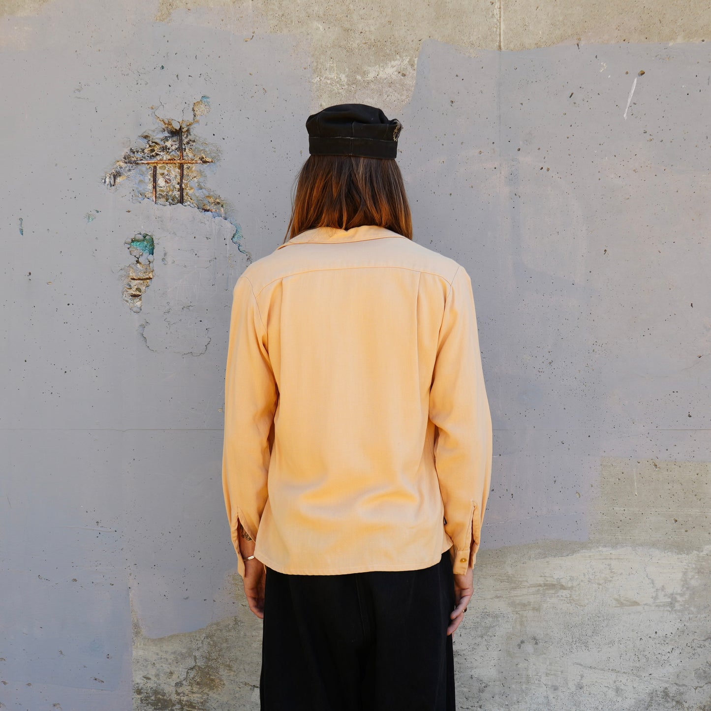 50s rayon button up