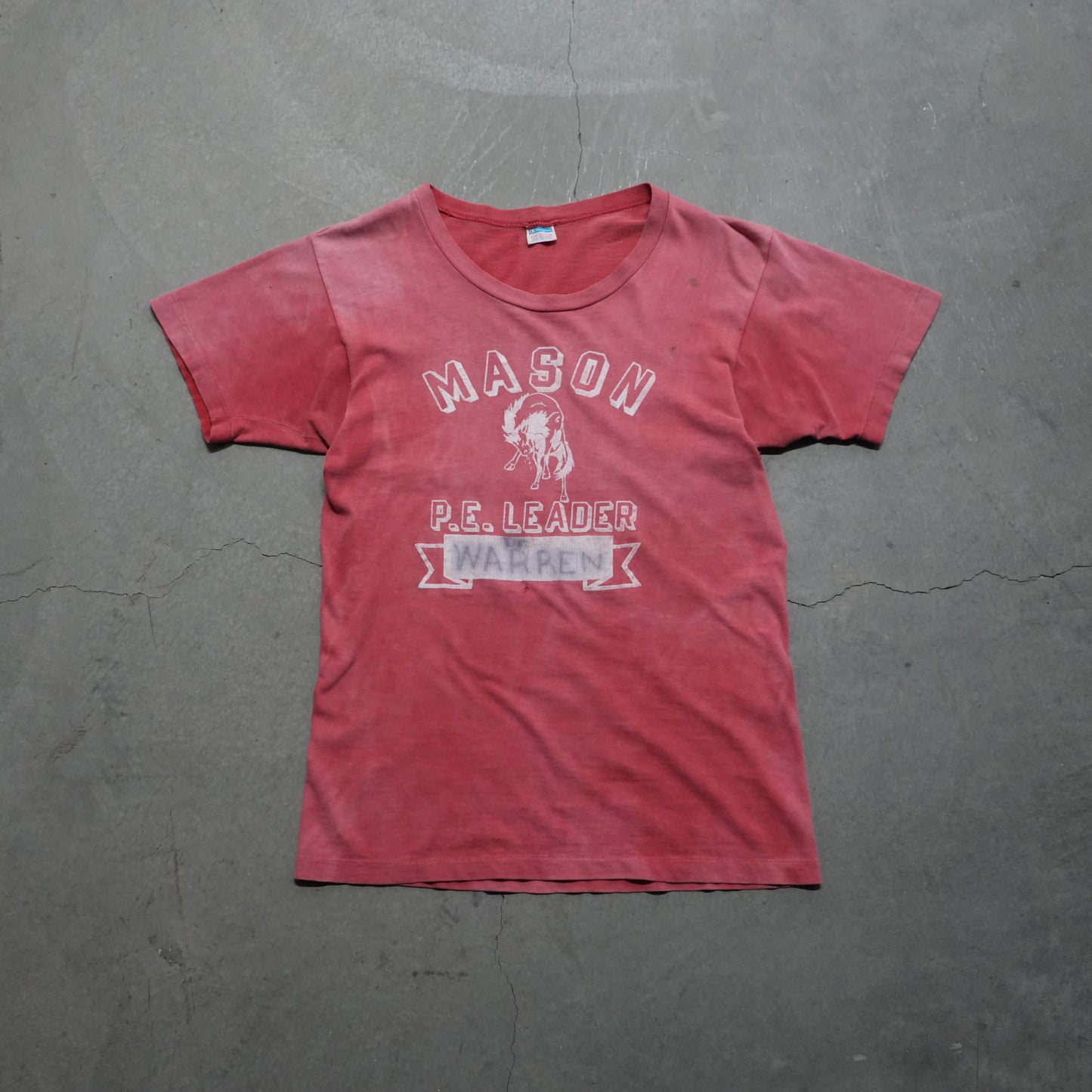 70s champion faded red PE tee
