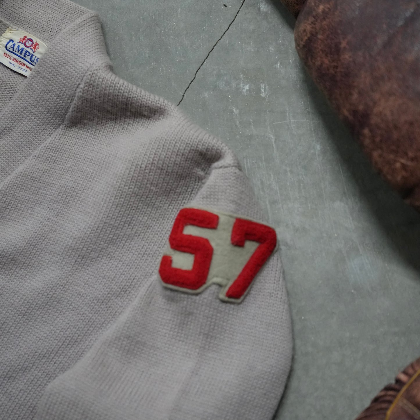 50s campus varsity cardigan