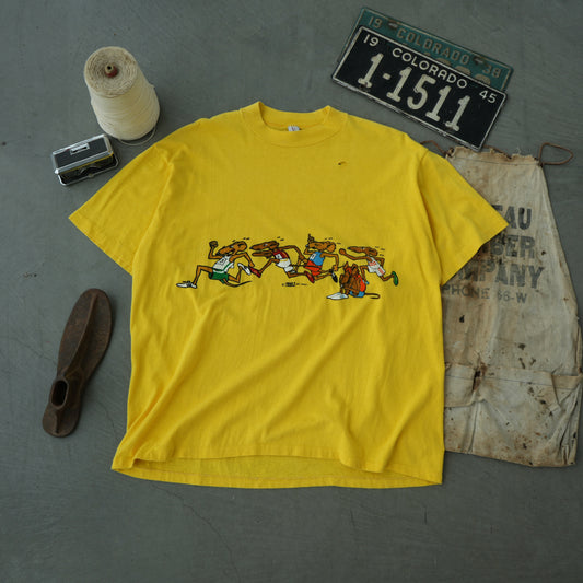 70s rat race weed tee
