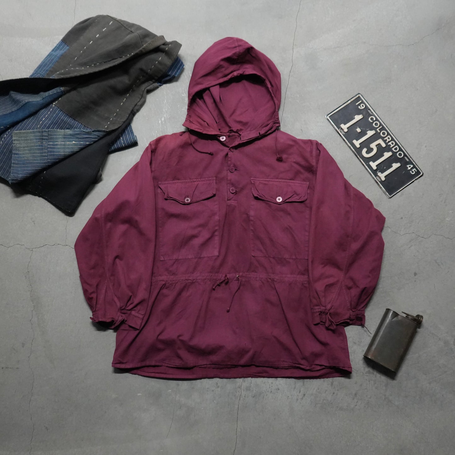 40s over dyed military smock