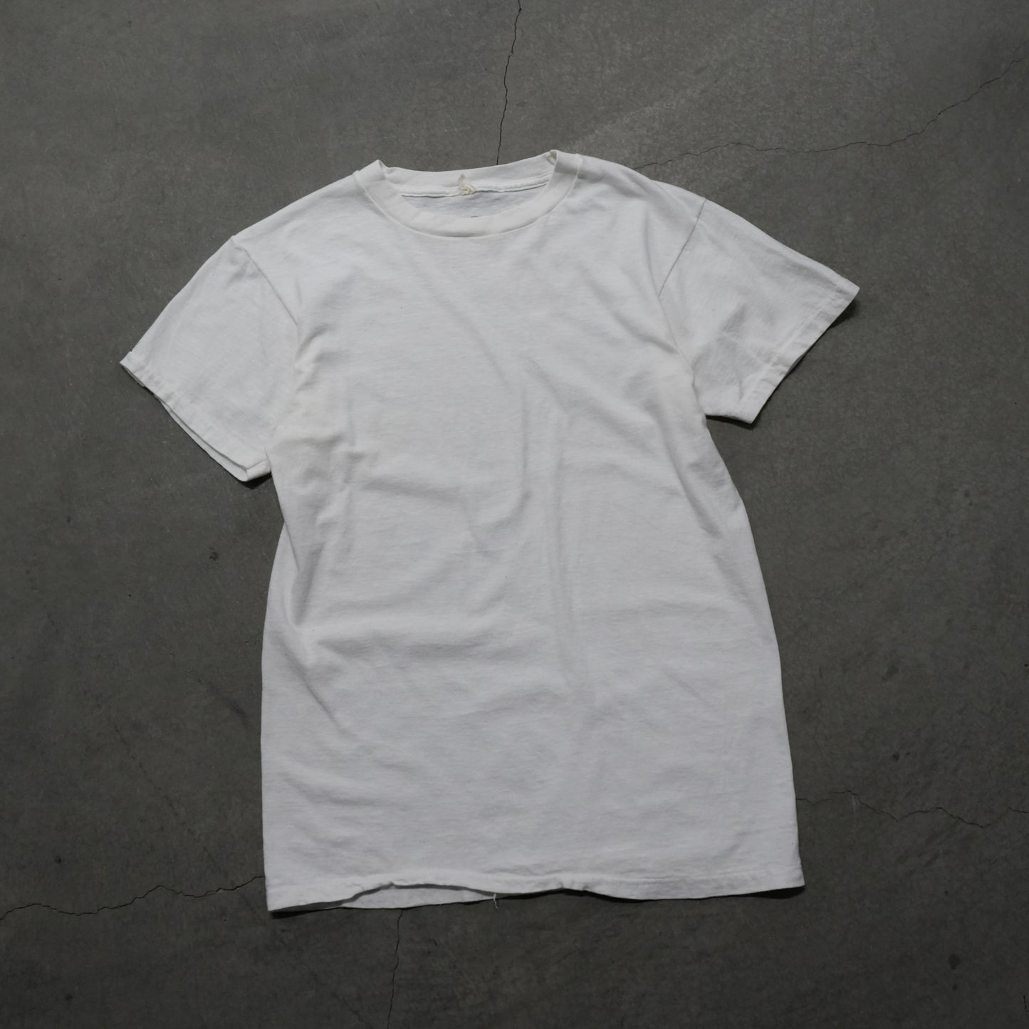 60s white cotton tee