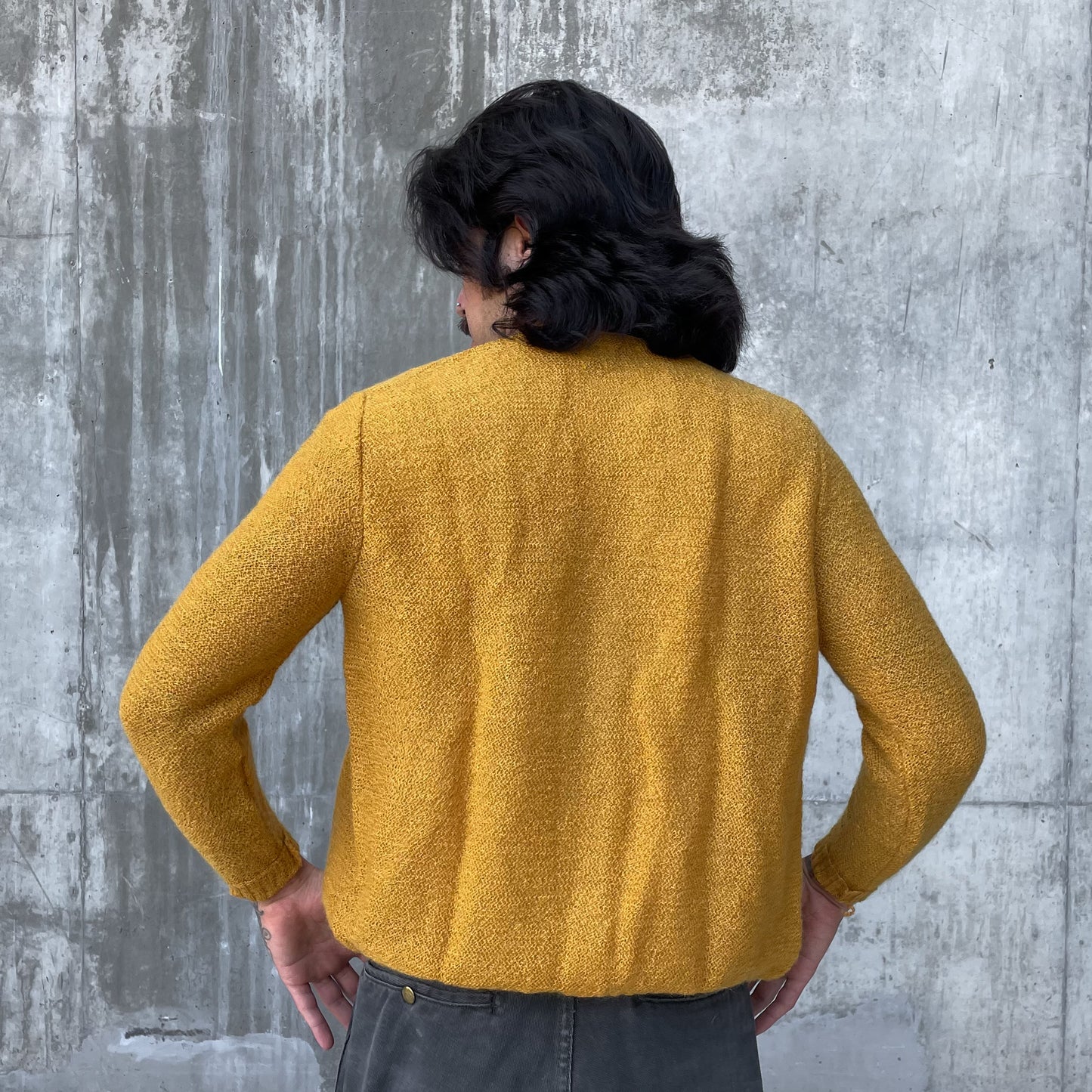 60’s Burnt Orange Mohair Cardigan