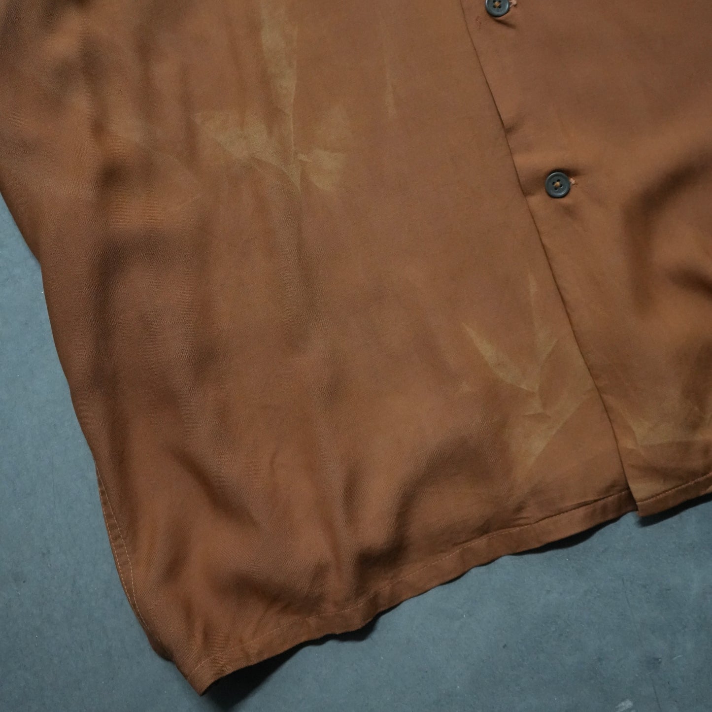60s pennys faded orange rayon shirt