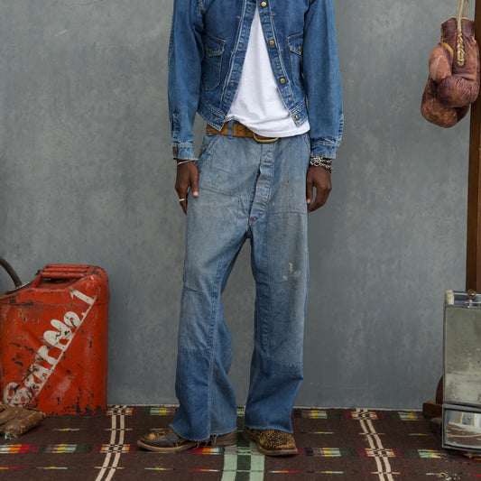 50s pay day overalls converted to pants