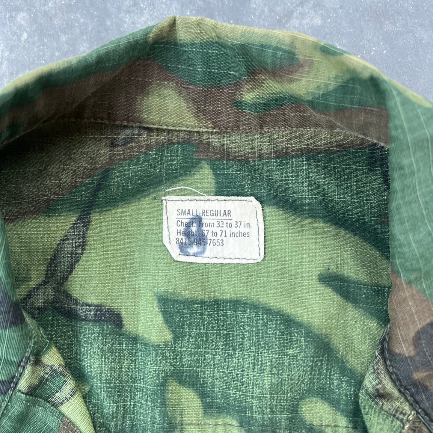 70s camo slant pocket