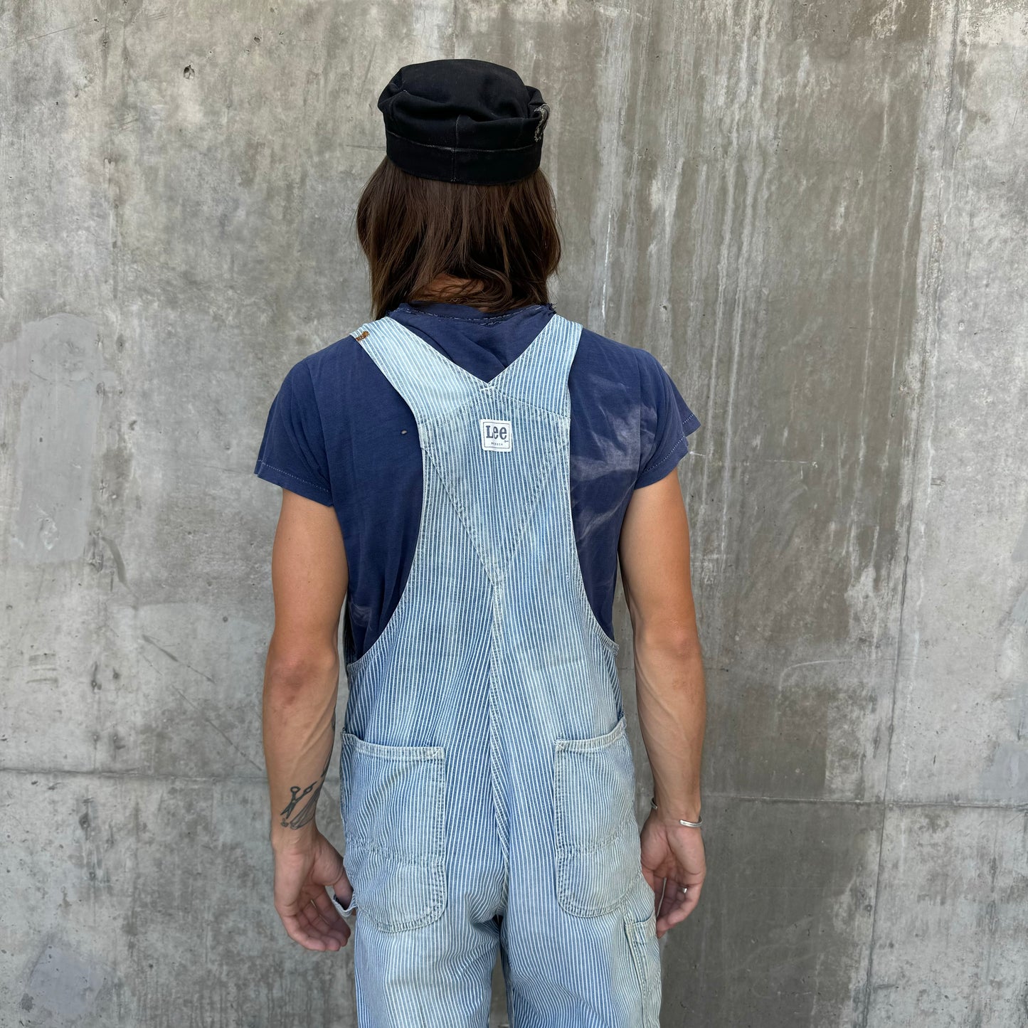 60s lee hickory stripe overalls