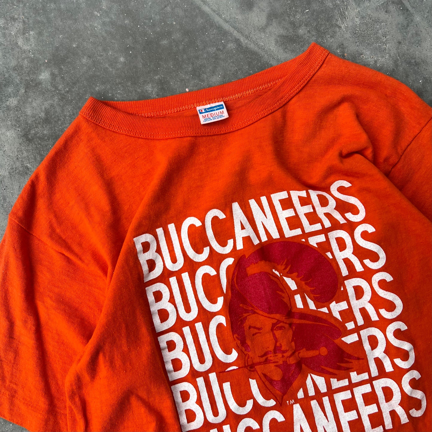 70s champion buccaneers tee