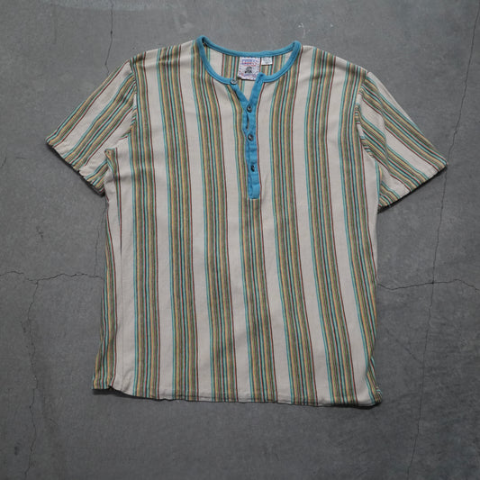 70s cotton groovy threads henley