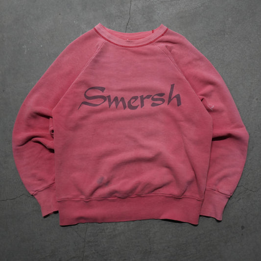 60s faded red smersh sweat