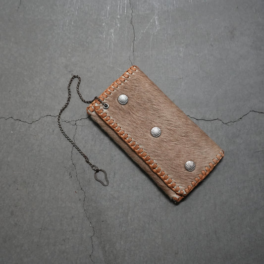 70s hair on hide wallet