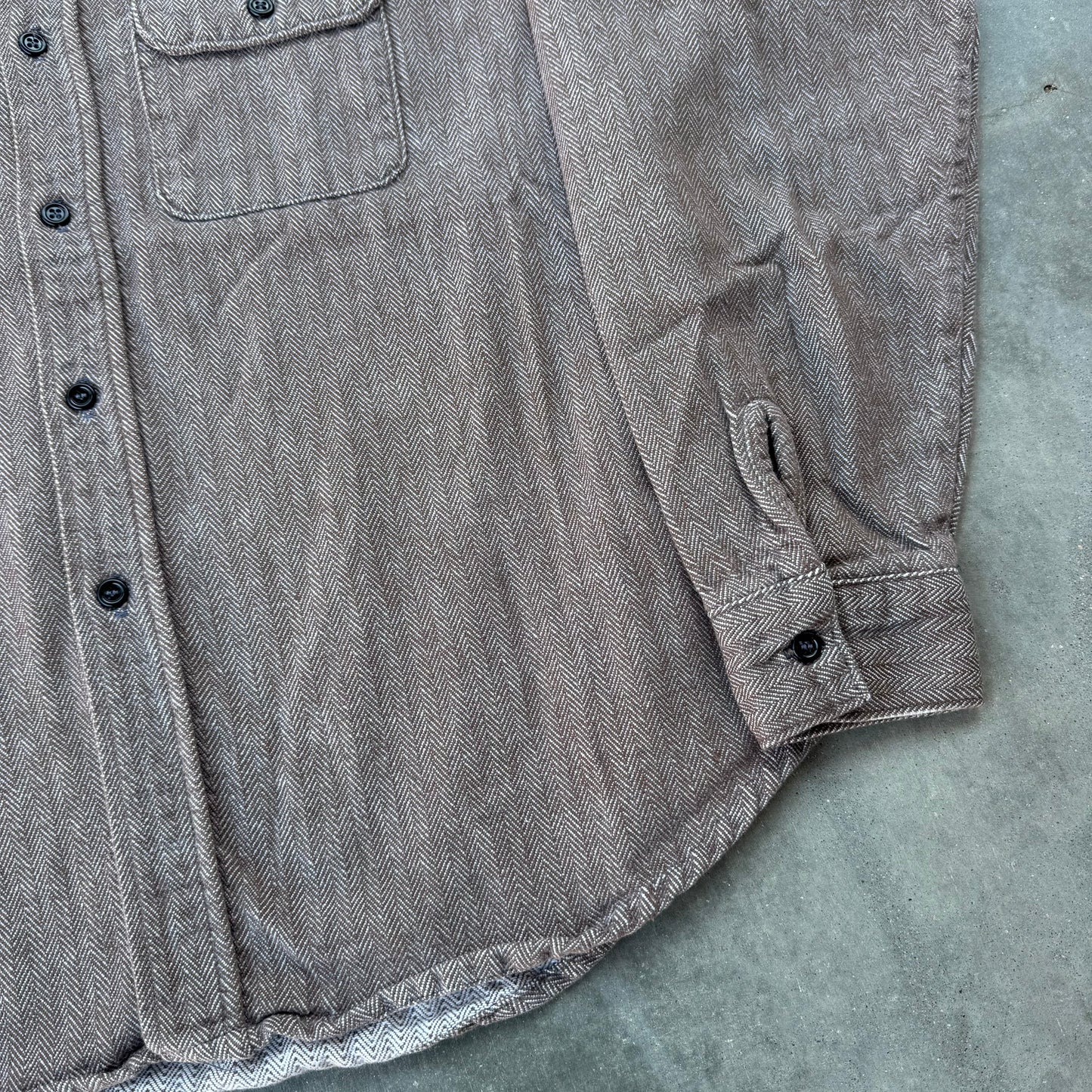 Five-Brother Brown Twill Cotton Flannel