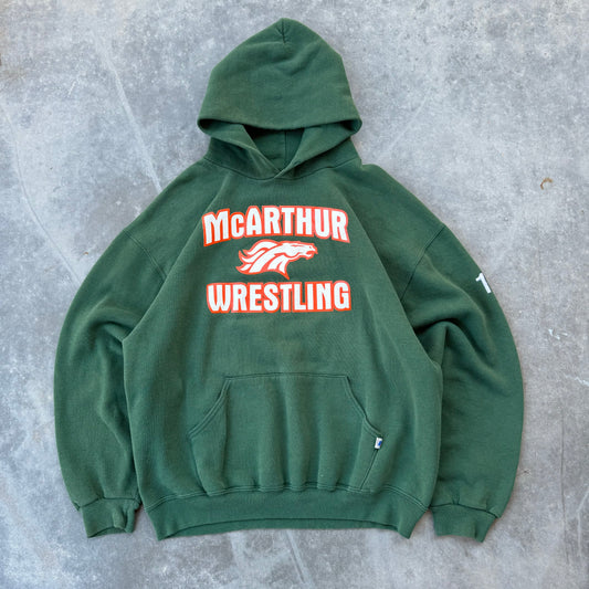 90s russell wresting hoodie