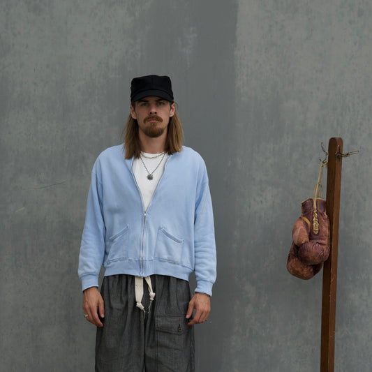 60s slip pocket zip up sweat
