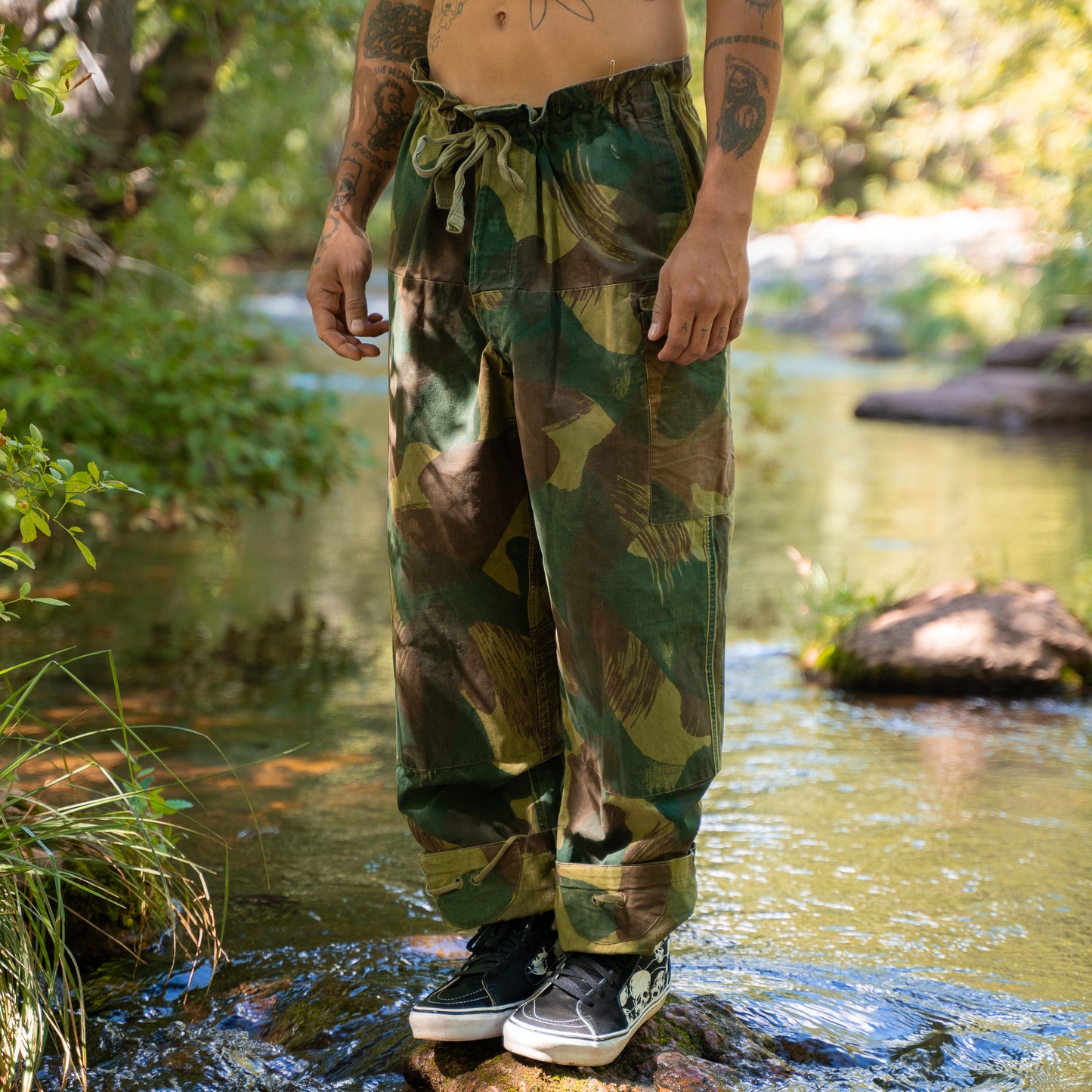 50s drawstring military pants