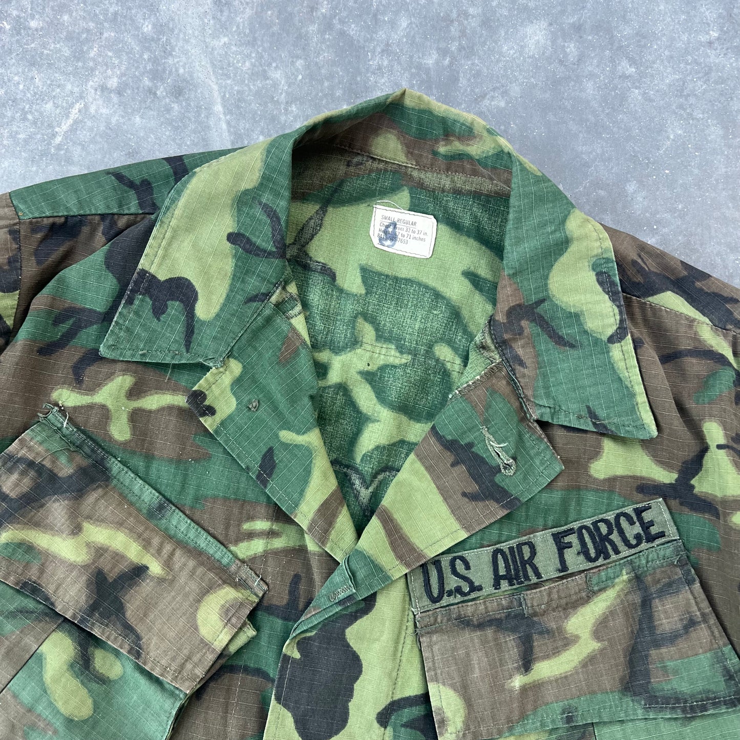 70s camo slant pocket