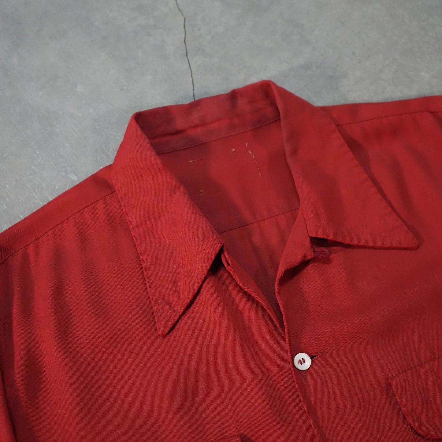50s rayon button up