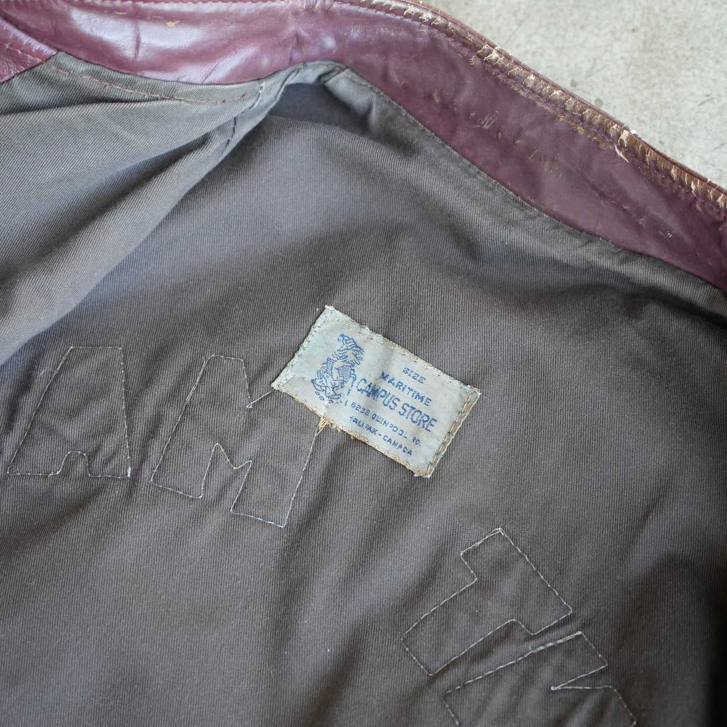 50s SMU leather jacket
