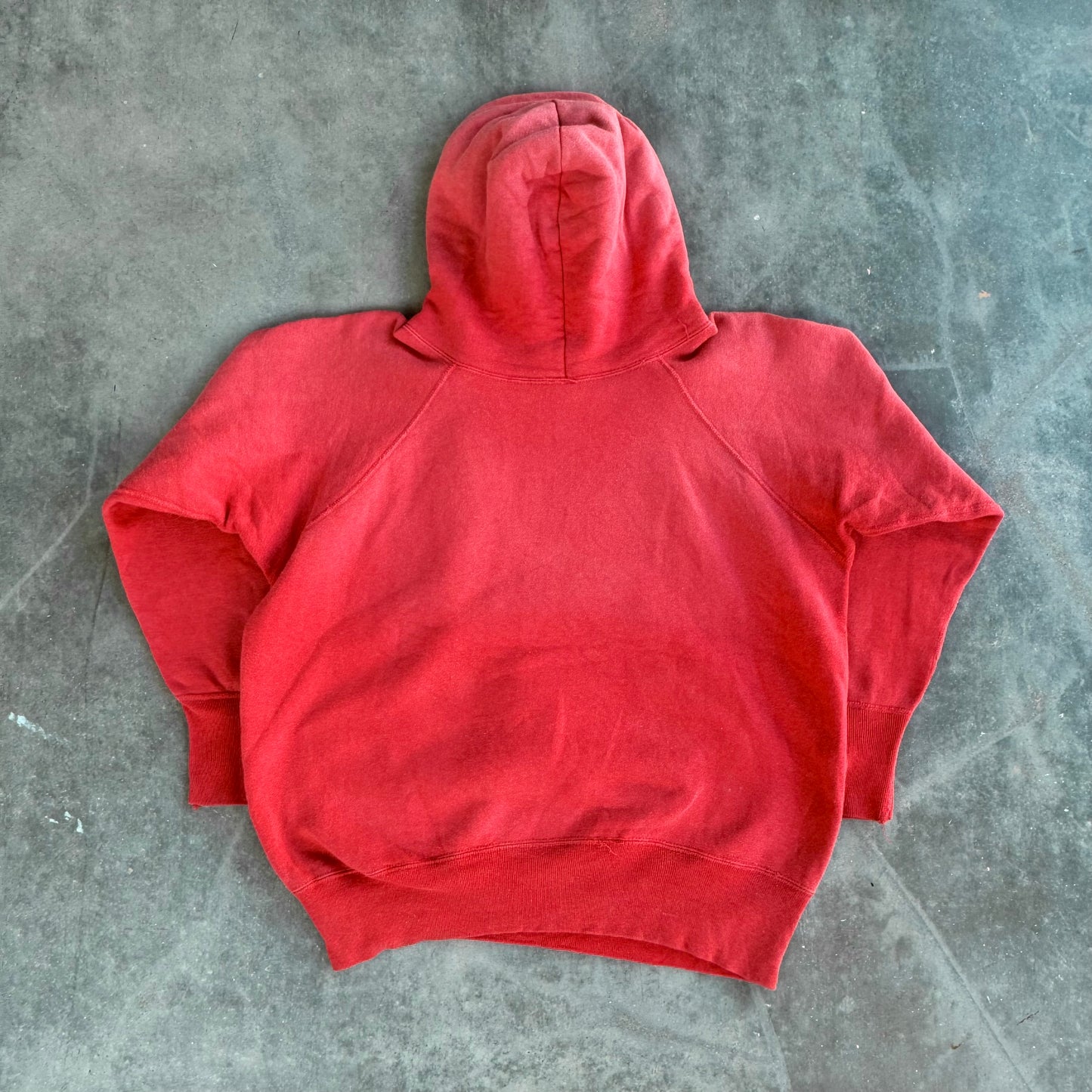 60s faded red hoodie