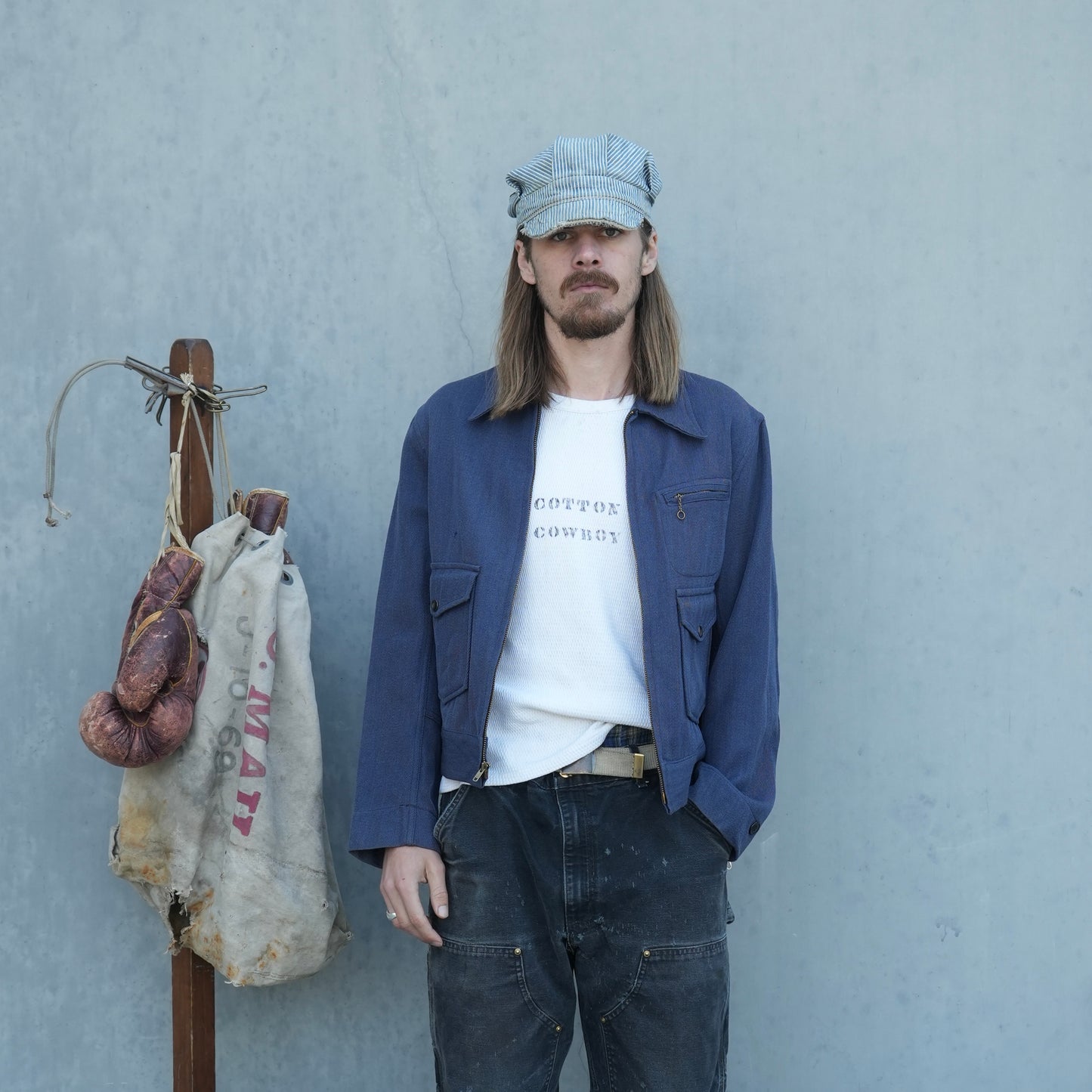 50s black bear whipcord jacket