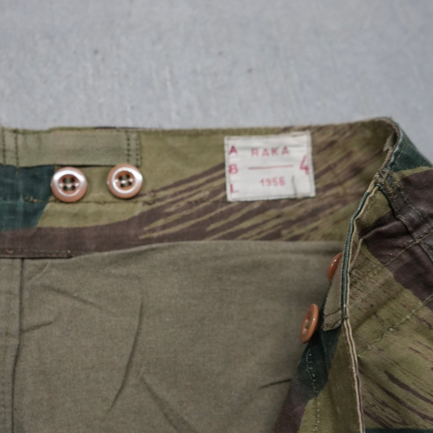 50s Belgian military camo pants