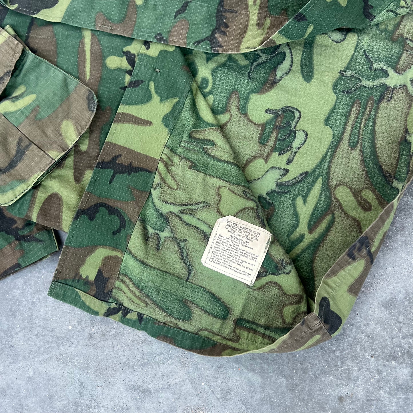 70s camo slant pocket