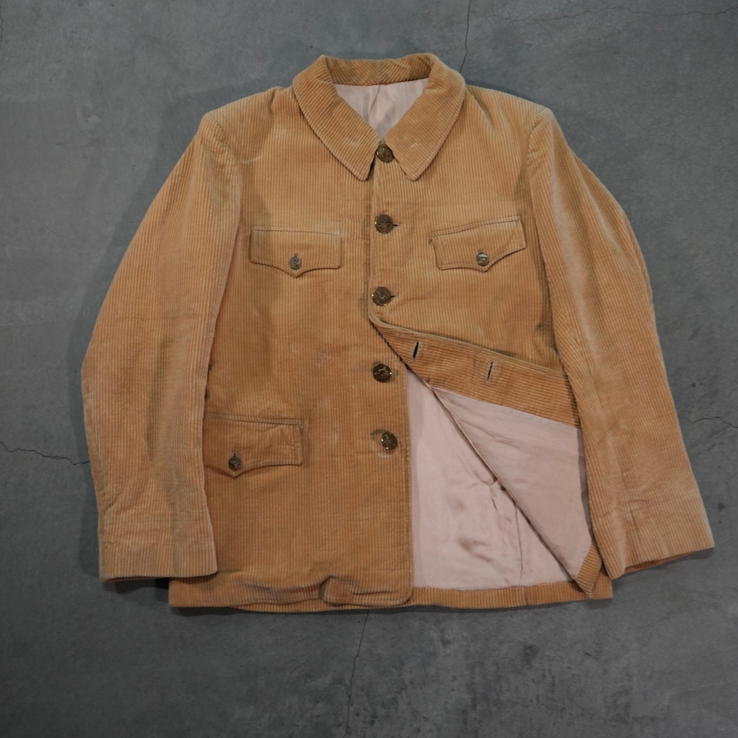 40s french corduroy hunting jacket