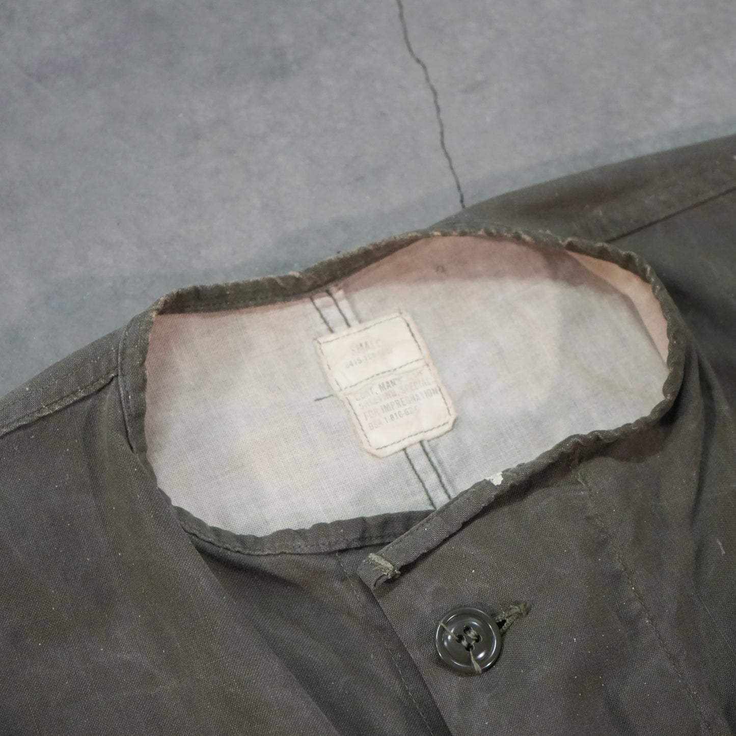 60s military painted fish tail parka