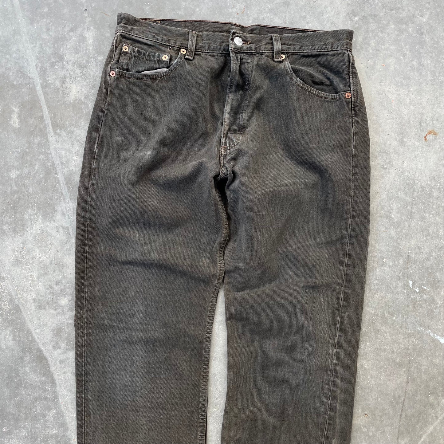 90’s Faded Black Levi’s 501 Denim Jeans