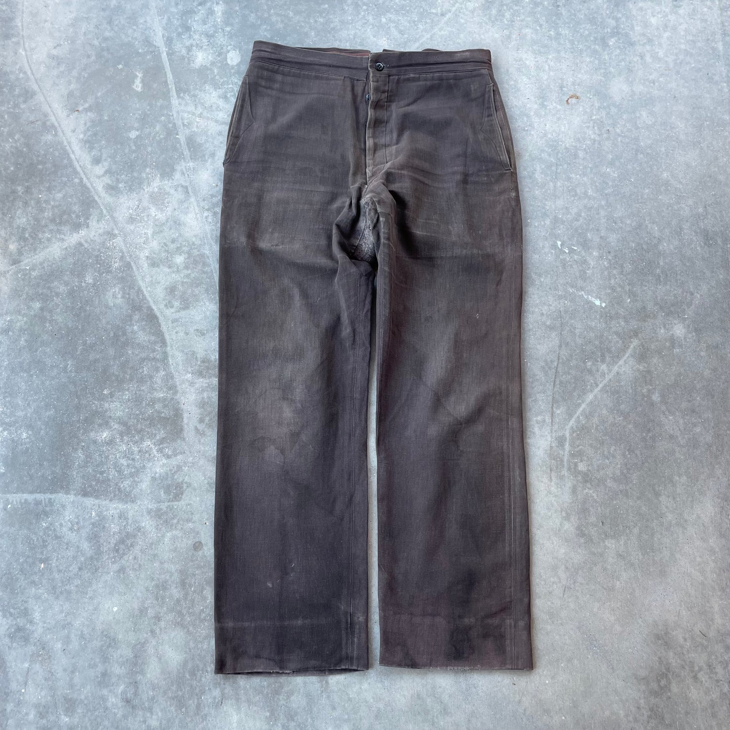 French Workwear Buckleback Trousers