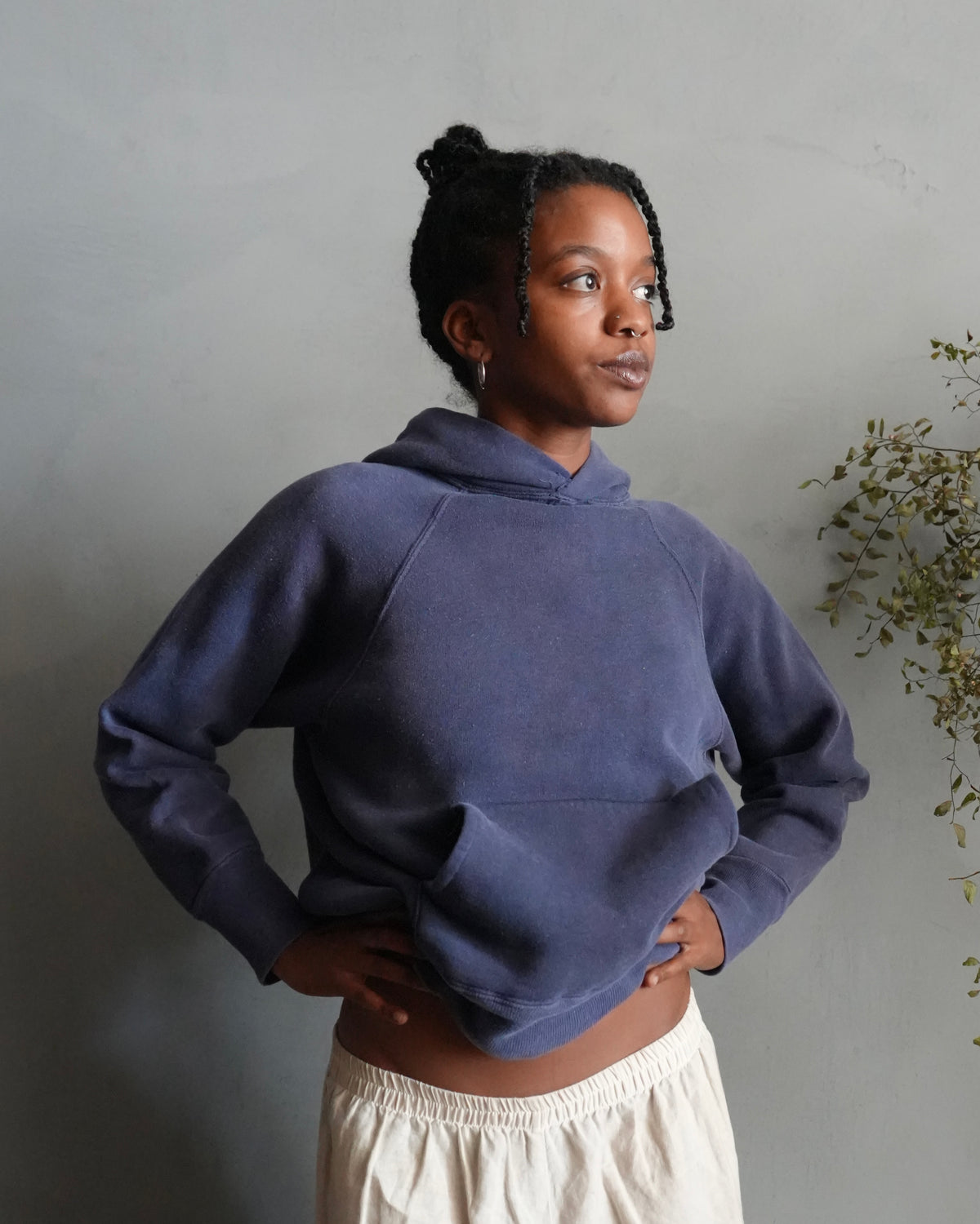 60s Faded Navy Hoodie